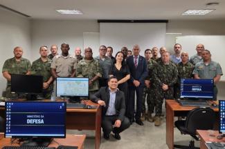Equipe do CASNAV e operadores do segundo turno da capacitação