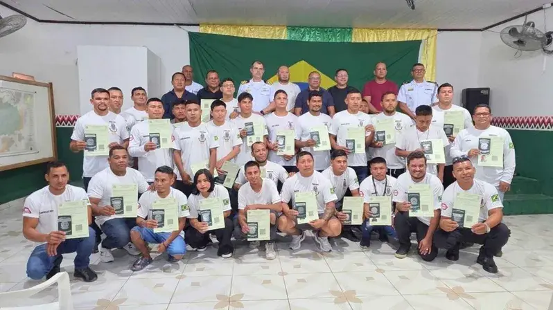 Capitania Fluvial de Tabatinga realiza Formatura do Curso em Atalaia do Norte-AM