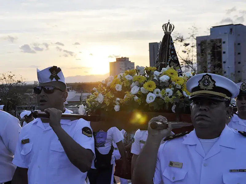 A Marinha do Brasil abriu a novena que celebra os 300 anos de Nossa Senhora Aparecida