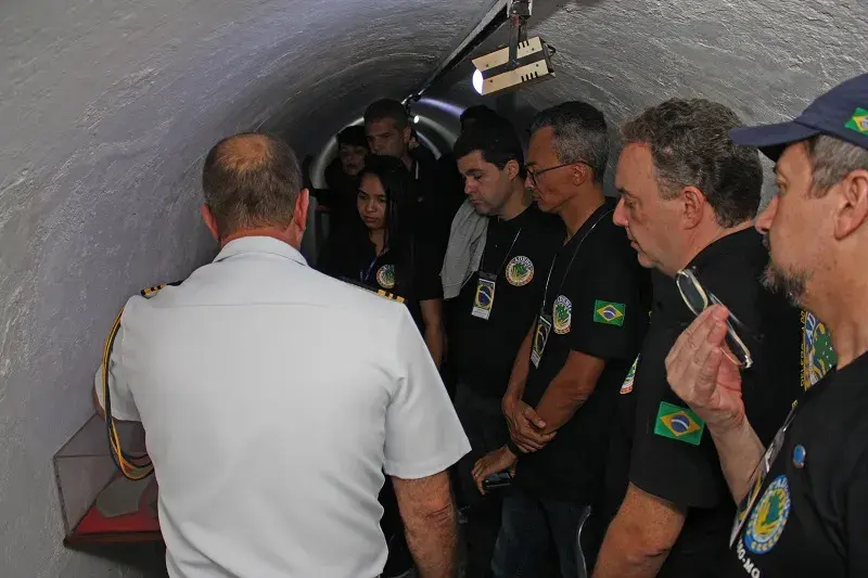 Túneis históricos fizeram parte da visita guiada ao Museu do CFN