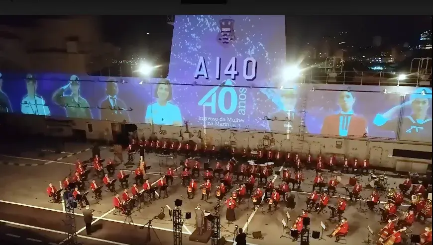 Na ocasião, foi feita uma homenagem pelos 40 anos da mulher na Marinha do Brasil