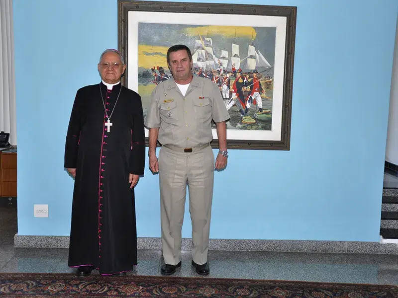 Comandante-Geral do CFN recebe visita do Arcebispo Militar do Brasil