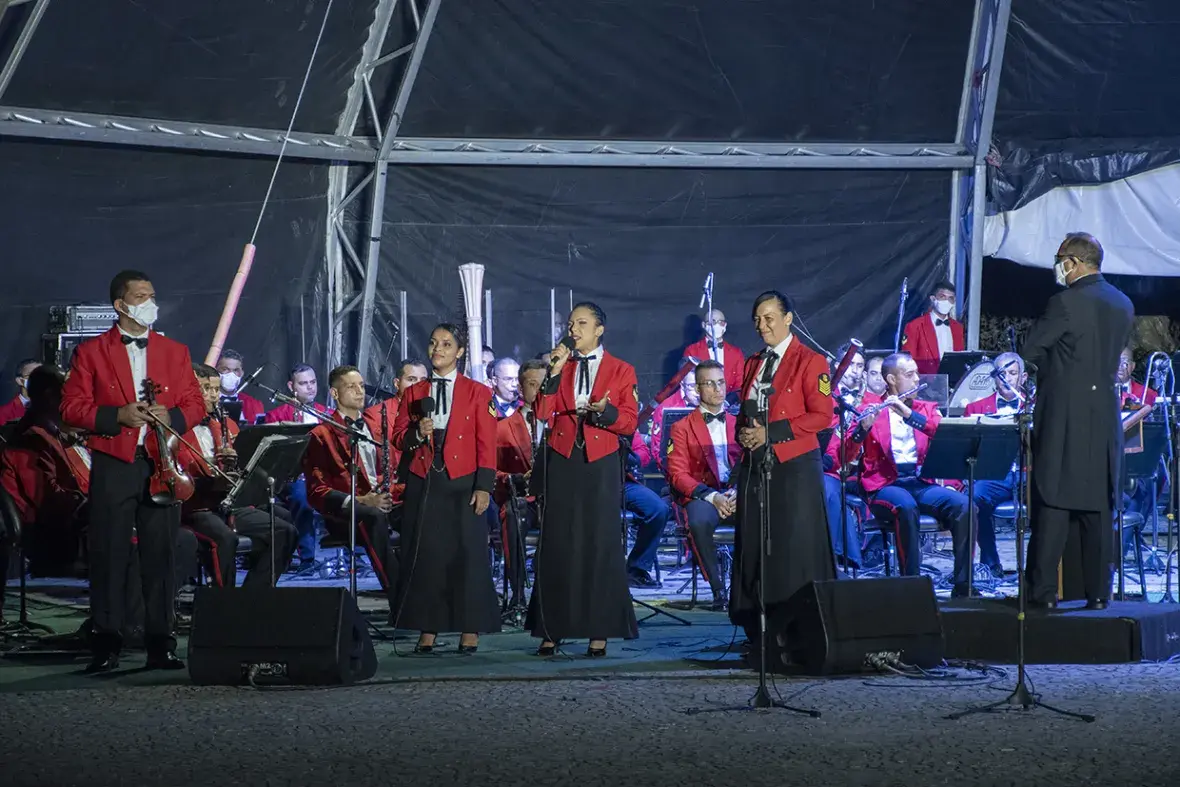 A Banda Sinfônica foi uma das atrações da noite