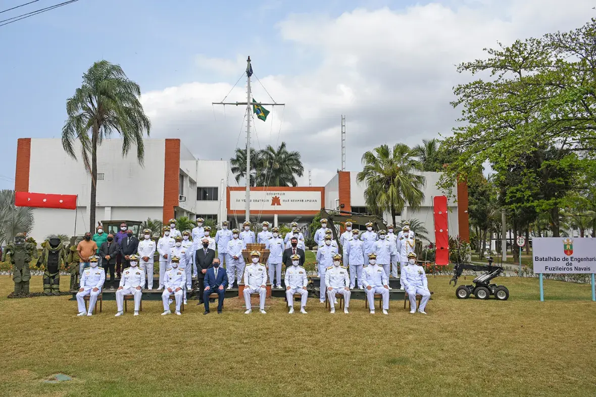 Oficiais-Generais do CFN e antigos comandantes do Batalhão prestigiaram a solenidade