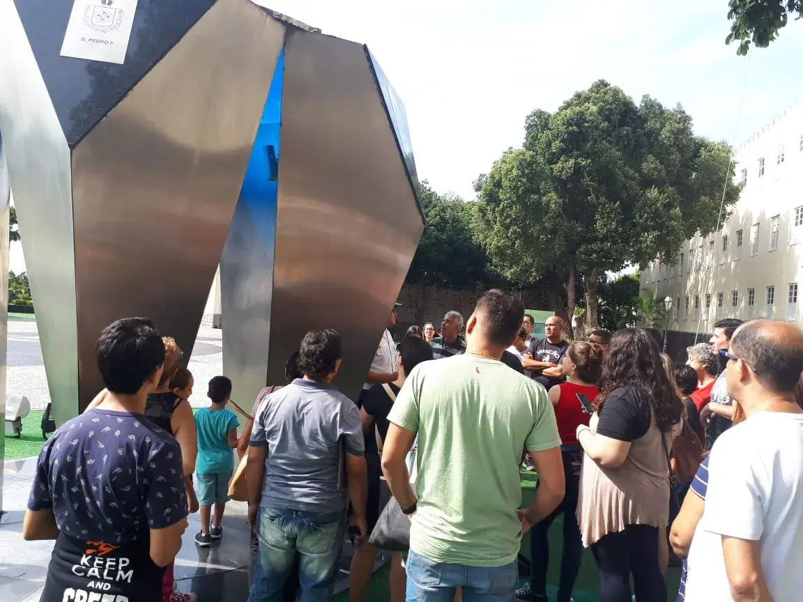 Na ocasião, o público recebeu explicações sobre a história do CFN