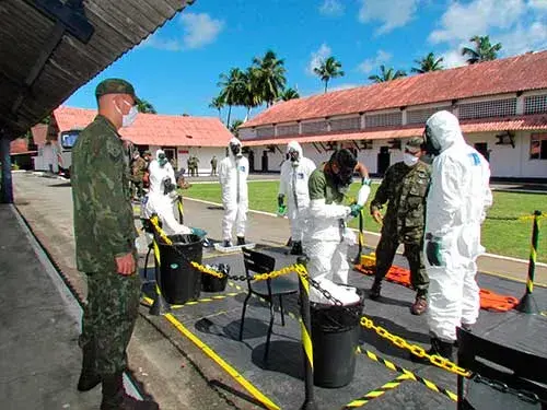 O Comando Conjunto Bahia atua no apoio às áreas de saúde e segurança pública municipal e estadual na mitigação dos efeitos da Covid-19