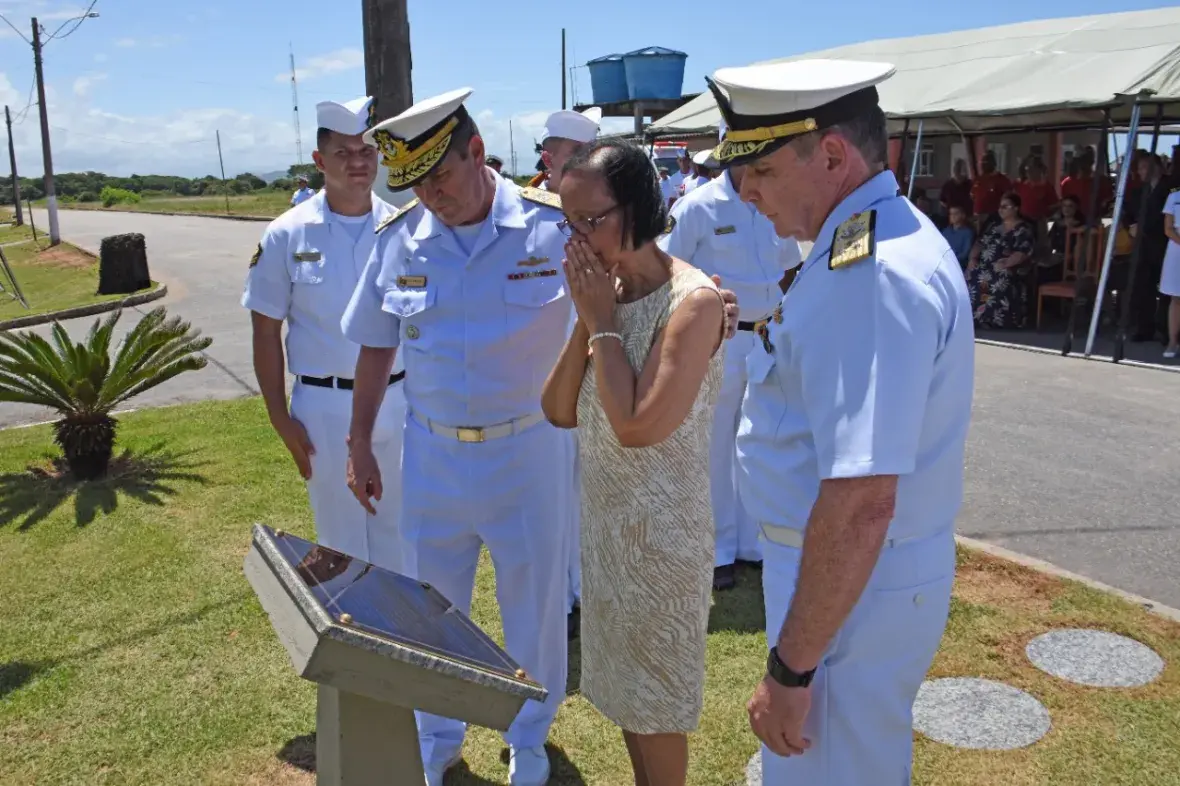 Odaleia Ribeiro se emocionou com a homenagem feita ao marido