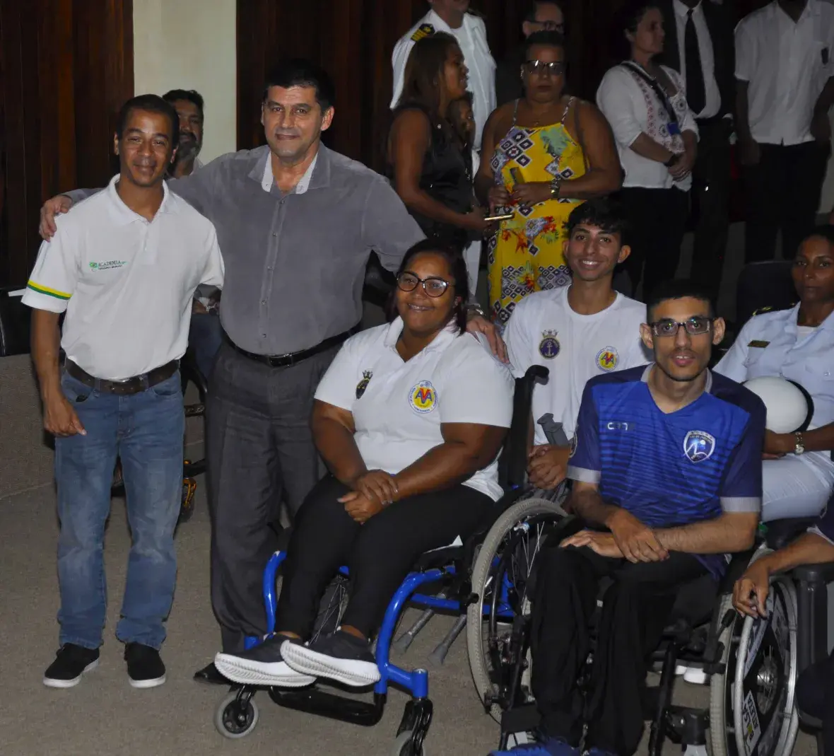 O ex-atleta Claudemir dos Santos foi um dos presentes ao evento