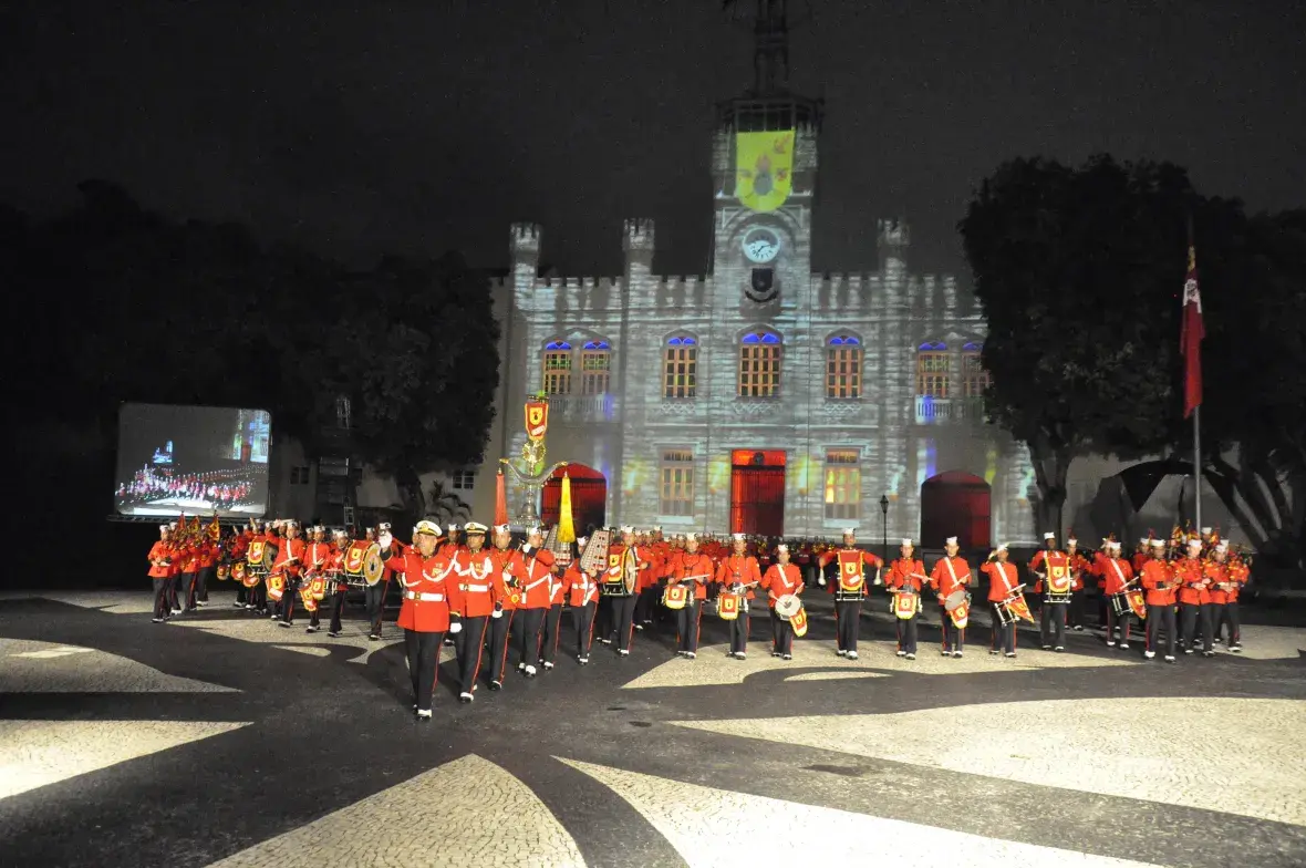 Banda Marcial do CFN foi uma das atrações do evento