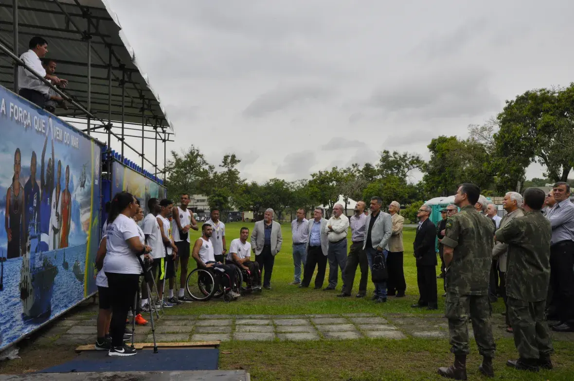 Os Oficiais da reserva foram apresentados aos atletas do Comitê Paralímpico Brasileiro