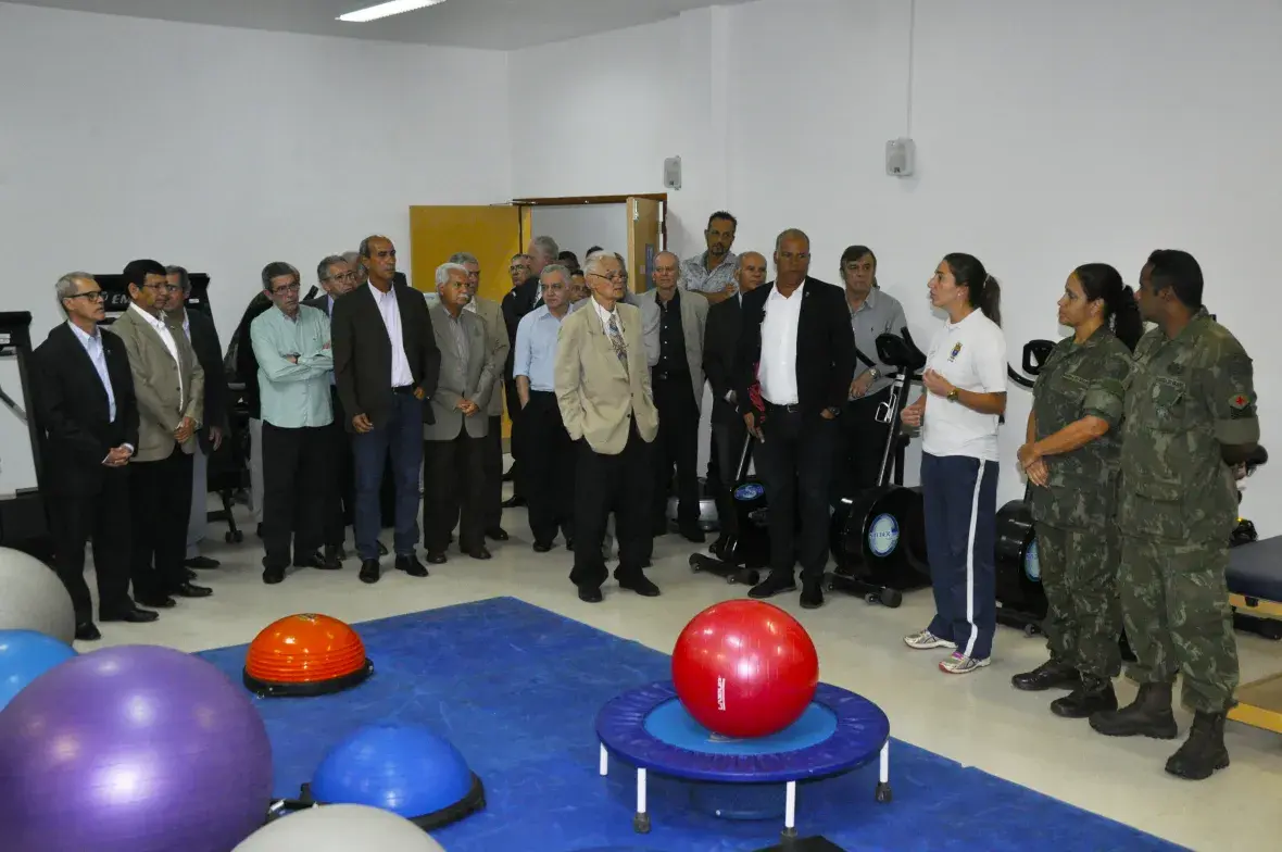 Como parte da programação, também visitaram o Departamento de Saúde