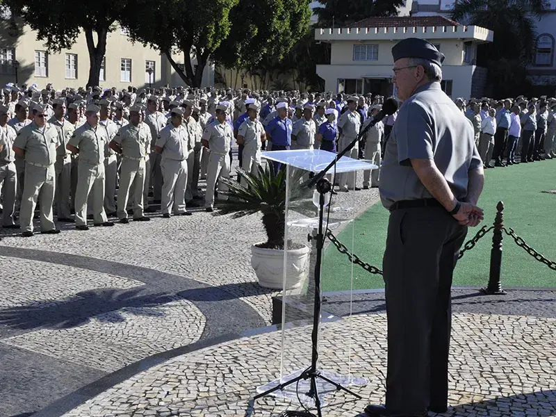 Ao final da visita, o AE Leal Ferreira proferiu palavras de agradecimento e incentivo ao CFN