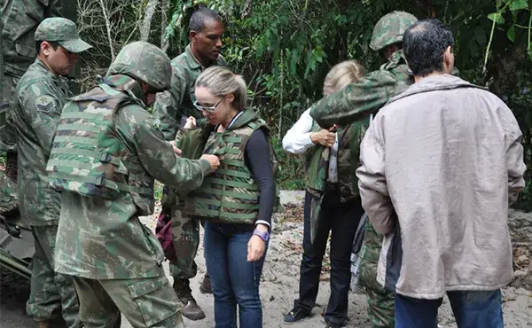 Na ocasião, as juízas puderam conhecer um pouco do setor operativo do CFN
