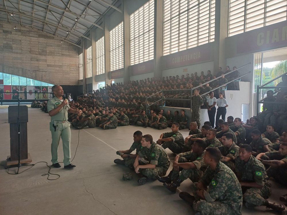 Suboficial-Mor do Comando-Geral do Corpo de Fuzileiros Navais ministra palestra para os Soldados da Turma I/2025.