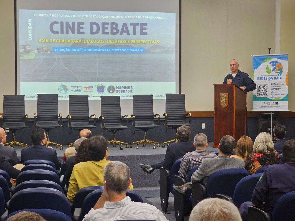 CPRJ realiza Cine-Debate com instituições dos setores público e privado para discutir a governança da Baía de Guanabara