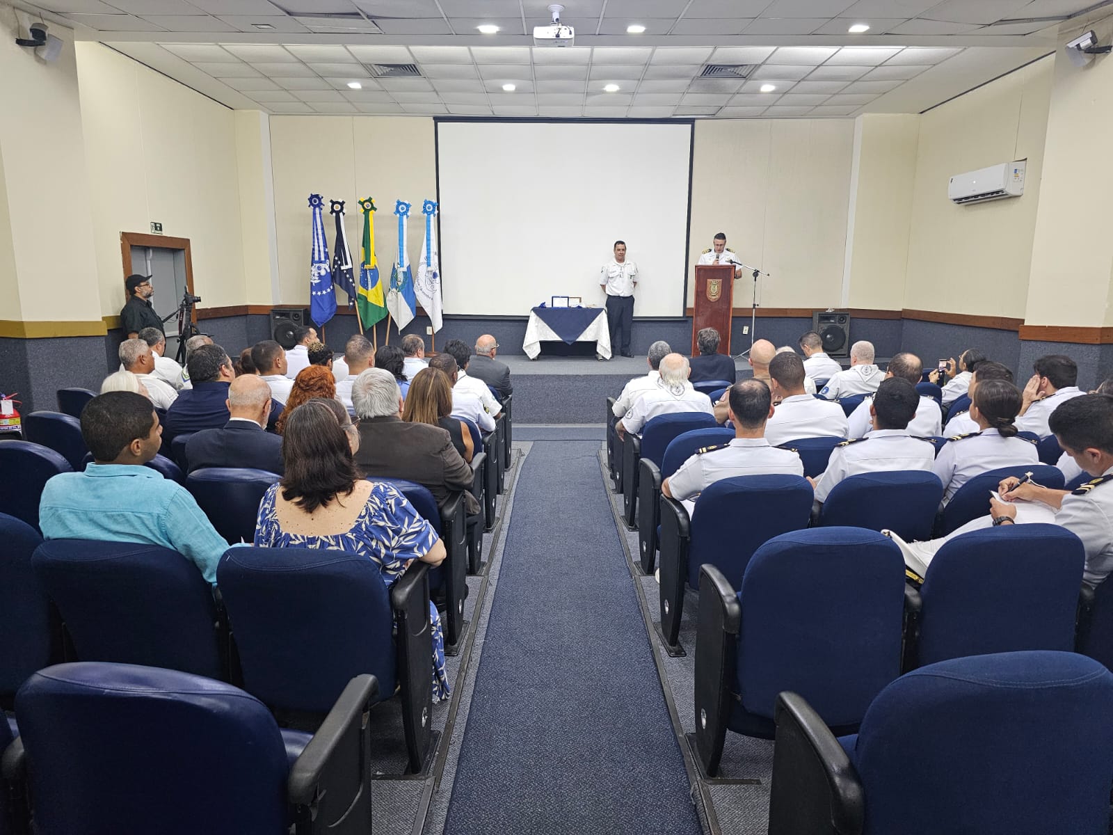 Cerimônia de inauguração da sala dos Escoteiros do Mar na CPRJ