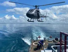Manobra de operação aérea para requalificação prática da EQMAN-B.
