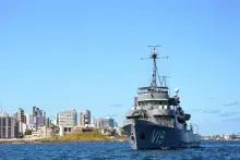 Navios do 2º Distrito Naval atuam na defesa marítima para as partidas do Futebol Olímpico em Salvador