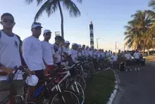 CPSE realiza passeio ciclistico em comemoração à Batalha Naval do Riachuelo.