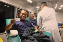 Durante a ação, foram arrecadadas 128 bolsas de sangue