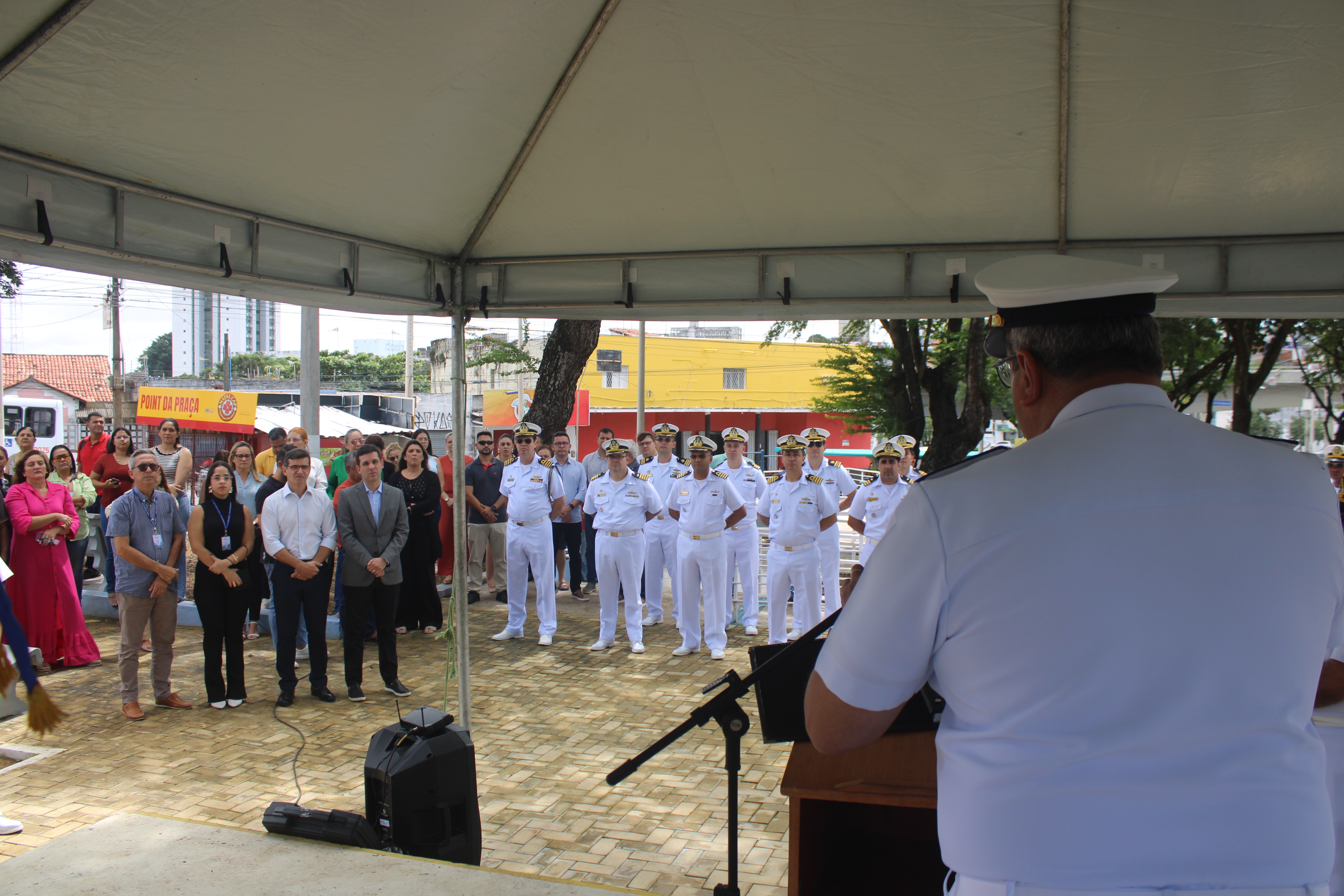 A cerimônia aconteceu na Praça Almirante Tamandaré, em Natal-RN