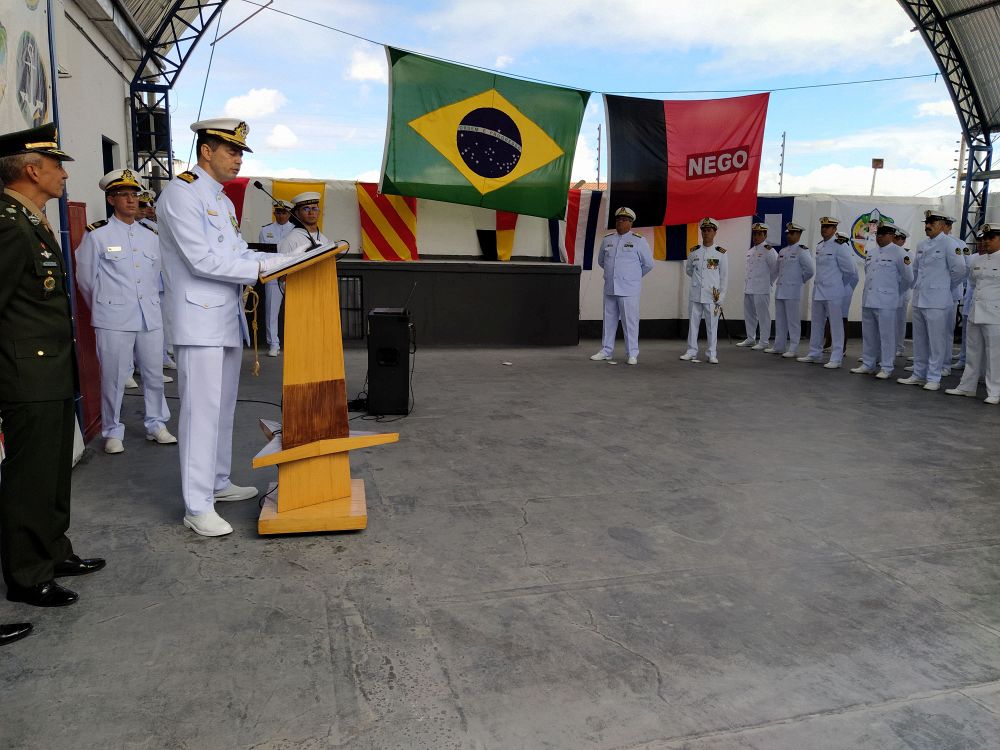 Palavras iniciais do Capitão dos portos da Paraíba, Capitão de Fragata Julio Cesar Costa Bueno