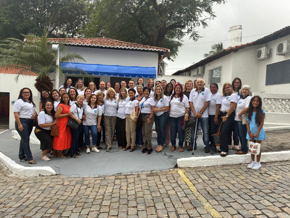 A Sra. Marcela Olsen também participou da inauguração do Espaço Criar