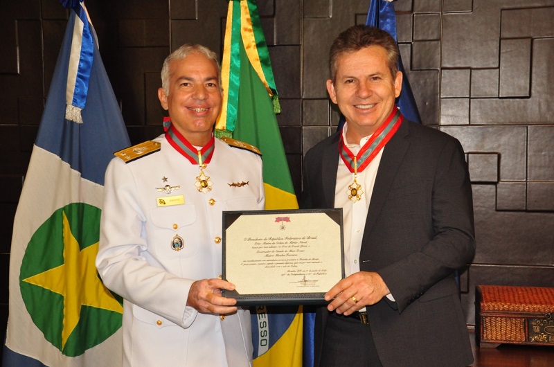 C Alte Arentz e o Governador Mauro Mendes