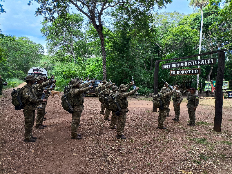 Alunos na Área de Adestramento do Rabicho