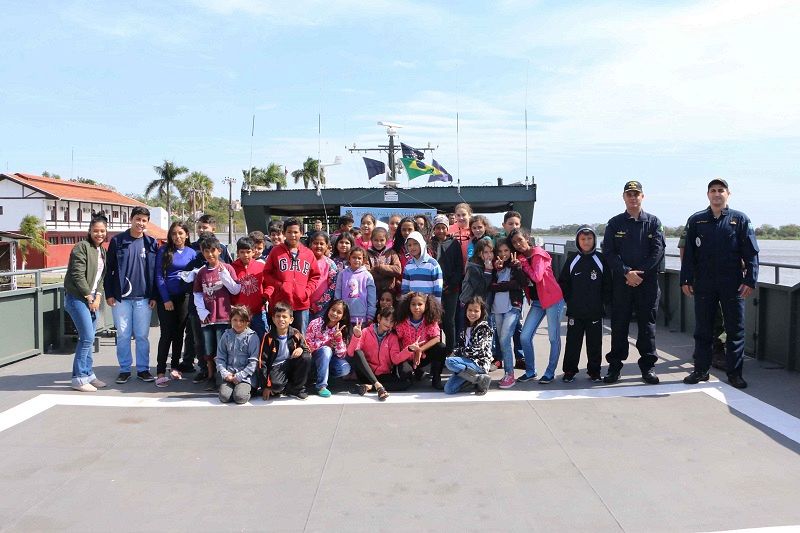 A experiência foi a bordo do Navio-Transporte Fluvial Almirante Leverger