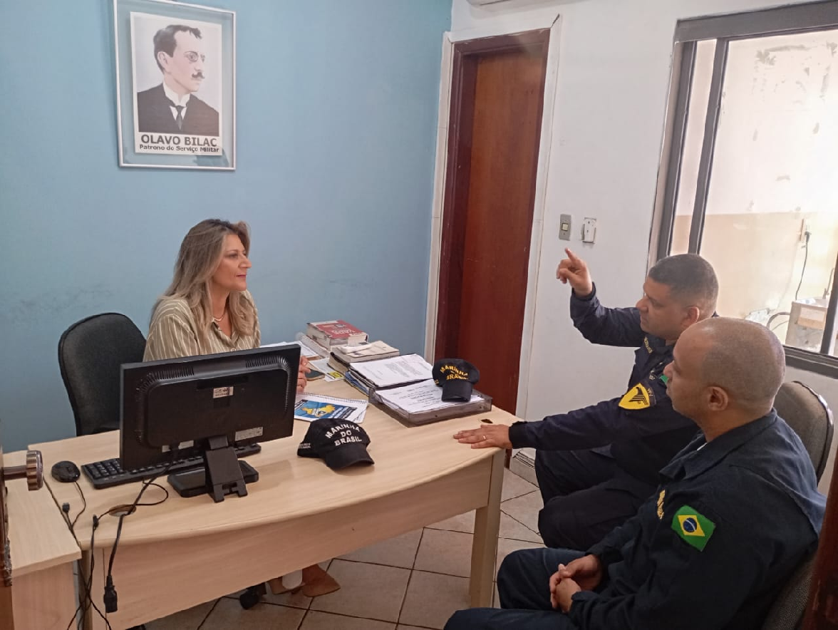 Militares do Com6ºDN na Junta do Serviço Militar de Campo Grande-MS