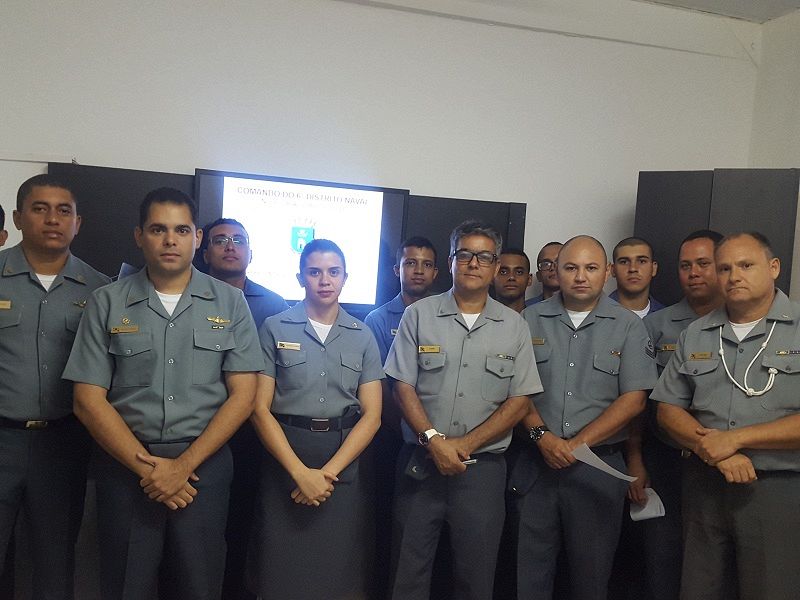 Militares participantes da palestra
