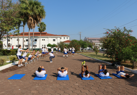 Militares durante Treinamento Físico Funcional