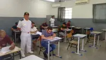 Cerca de 80 candidatos fizeram a prova de habilitação de Arrais Amador 