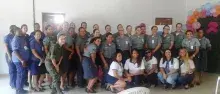 Cerca de 40 militares e voluntárias participaram das palestras