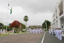 Cerimônia foi realizada em frente ao prédio do Comando