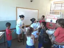 Cerca de 100 crianças participaram do atendimento odontológico