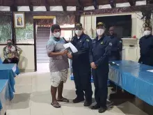 Entrega de diplomas e Caderneta de Inscrição e Registro
