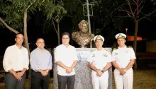 MB presenteou Cuiabá com o busto do Almirante Tamandaré