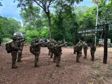 Alunos na Área de Adestramento do Rabicho