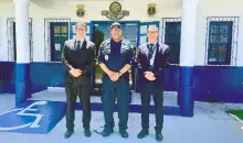 Capitão dos Portos e autoridades da Polícia Federal