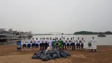 Cerca de uma tonelada de lixo foi recolhida no Porto Geral de Corumbá-MS