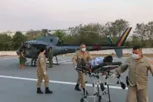 Ação foi realizada com o auxílio de uma aeronave do 1º Esquadrão de Helicópteros de Emprego Geral do Oeste
