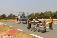 Ação foi realizada com o auxílio de uma aeronave do 1º Esquadrão de Helicópteros de Emprego Geral do Oeste