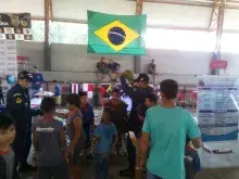Estande da Marinha do Brasil no evento Comunidade Integrada