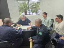 Reunião entre representantes da MB e da UHE Manso