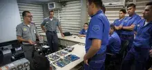 Militares do CNLa durante o curso