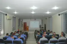 Militares do Departamento VCB, do setor de Inteligência do Com6ºDN e do HNLa também contribuíram com a palestra