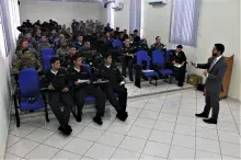 Palestra foi ministrada pelo Delegado da Polícia Civil de Corumbá, Filipe Araújo