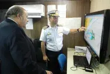 Embaixador Carlos Simas no Centro de Operações Ribeirinhas do NTrFluParaguassu